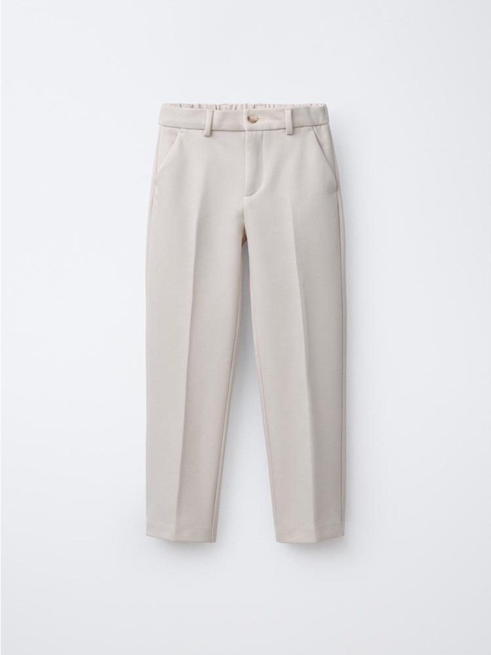 Zara Women's Cream Straight-Leg Trousers - Picture 1 of 14
